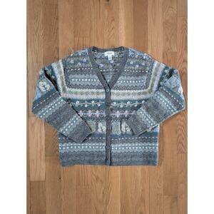 Womens Vintage Wool Cottage Core Forest Fairy Cardigan Medium